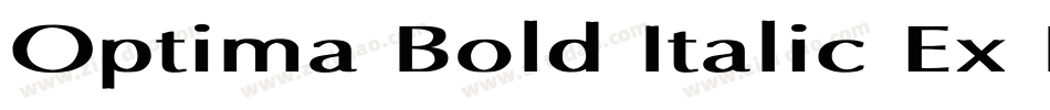Optima Bold Italic Ex Bold Italic字体转换